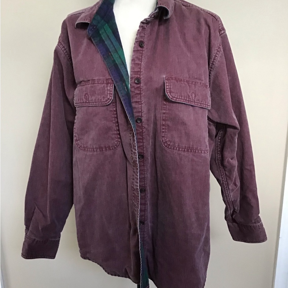 LL Bean long sleeve purple top size XL